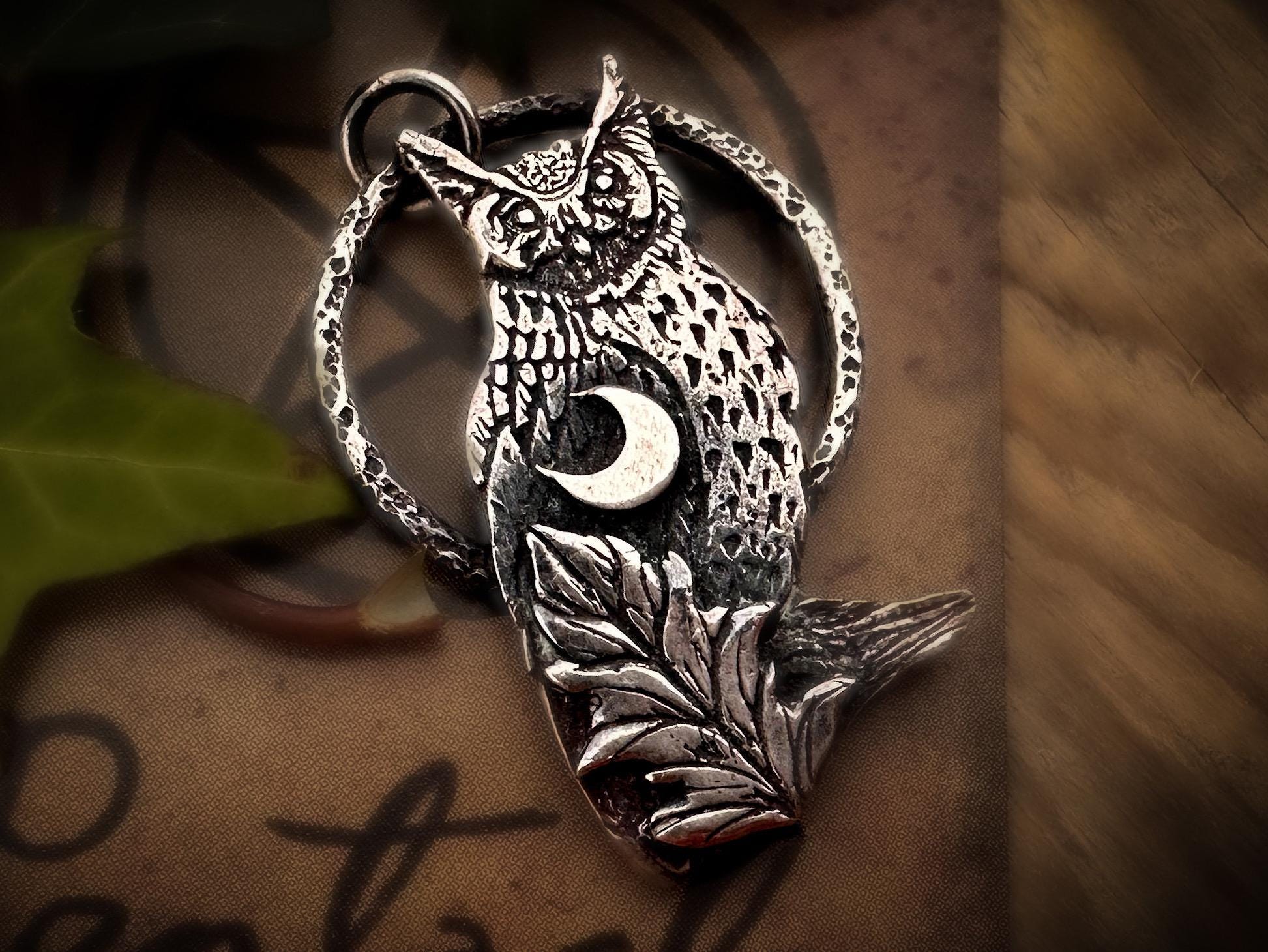 The Horned Owl, handmade in sterling silver